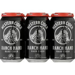 Western Cider Ranch Hand In Cans - 6-12 Fl. Oz.