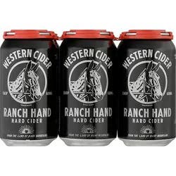 Western Cider Ranch Hand In Cans - 6-12 Fl. Oz.