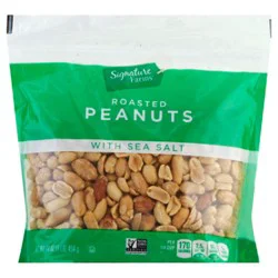 Signature Select/farms Peanuts Roasted With Sea Salt - 16 Oz