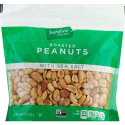 Signature Select/farms Peanuts Roasted With Sea Salt - 16 Oz