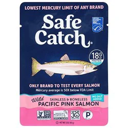 Safecatch Salmon Pouch No Salt Add - 3 Oz