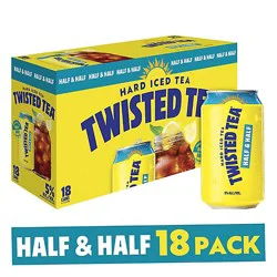 Twisted Tea Hard Iced Tea Half & Half Cans - 18-12 Fl. Oz.