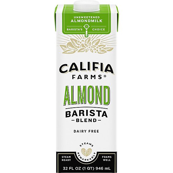 slide 1 of 11, Califia Farms Barista Blend Unsweetened Almond Milk - 32 Fl. Oz., 32 fl oz