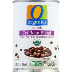 O Organics Three Bean Blend - 15 Oz