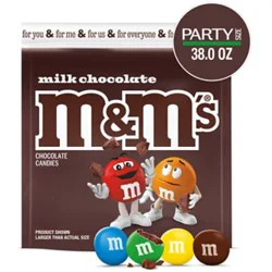 M&m's Milk Chocolate Candy Party Size - 38 Oz