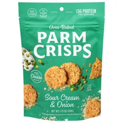 Parmcrisps Cheese Snack Oven Baked Sour Cream & Onion - 1.75 Oz