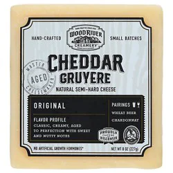 Wood River Creamery Alpine Style Cheddar Original - 8 Oz