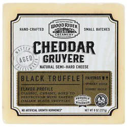 Wood River Creamery Black Truffle Cheddar - 8 Oz