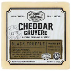 Wood River Creamery Black Truffle Cheddar - 8 Oz