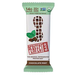 Perfect Bar Gluten-Free Chocolate Mint Peanut Butter Refrigerated Protein Bar - 2.3 Oz
