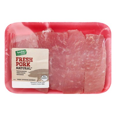 slide 1 of 1, Pork Loin Country Style Ribs Boneless - 1.25 Lbs, per lb