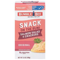 Bumble Bee Snack On The Run Salad Salmon With Crackers - 3.5 Oz