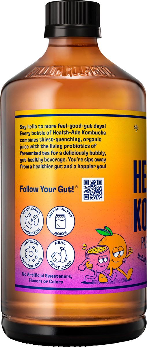 slide 3 of 9, Health Ade Kombucha Passionfruit Tangerine - 16 Fl. Oz., 16 fl oz