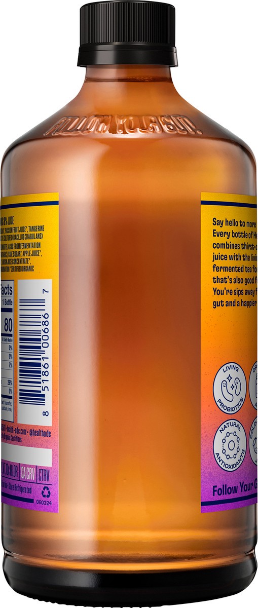 slide 2 of 9, Health Ade Kombucha Passionfruit Tangerine - 16 Fl. Oz., 16 fl oz
