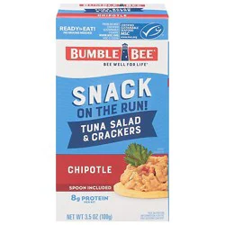 Bumble Bee Snack On The Run Salad Chipotle Tuna With Crackers - 3.5 Oz
