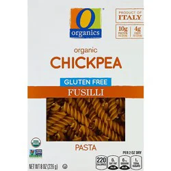 O Organic Pasta Fusilli Chickpea - 8 Oz