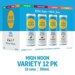 High Noon Seltzer Hard Vodka & Soda Variety Pack - 12-12 Oz