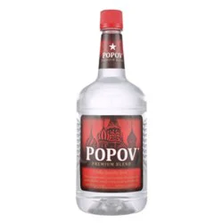 Popov Vodka 80 Proof Bottle - 1.75 Liter