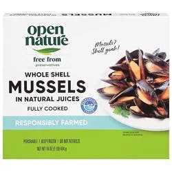 Open Nature Mussels In Natural Juices - 16 Oz