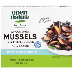 Open Nature Mussels In Natural Juices - 16 Oz