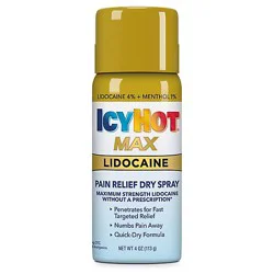 Icy Hot Lidocaine Dry Spray Plus Menthol - 4 Oz