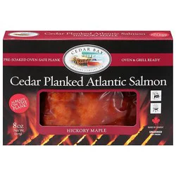 Cedar Bay Salmon Atlantic Cedar Plank Hickory Maple Box - 8 Oz