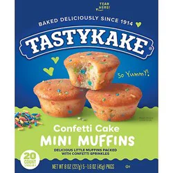 Tastykake Confetti Cake Mini Muffins 5 Pouches- 20 Count