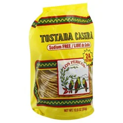 Los Pericos Tostada Casera Sodium Free 24 Count - 12.5 Oz
