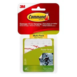 3m Command Poster Strips Multi Pack - 48 Count
