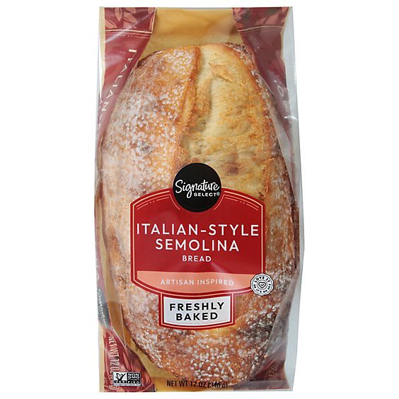 slide 1 of 1, Signature Select Italian Semolina Bread Loaf - Each, 1 ct
