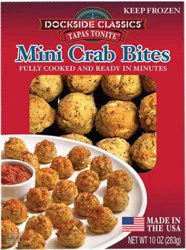Dockside 20ct Mini Crab Bites - 10 Oz