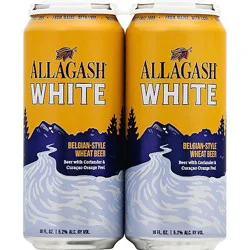 Allagash White In Cans - 4-16 Fl. Oz.