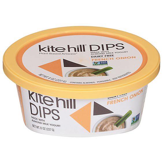 slide 1 of 1, Kite Hill Dips French Onion - 8 Oz, 8 oz