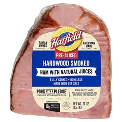 Hatfield 1/4 Pre-Sliced Ham Boneless - 1.5 Lb