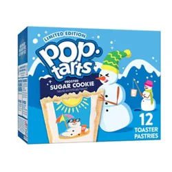 Pop-Tarts Toaster Pastries Frosted Sugar Cookie Holiday Snack Foods 12 Count - 20.3 Oz