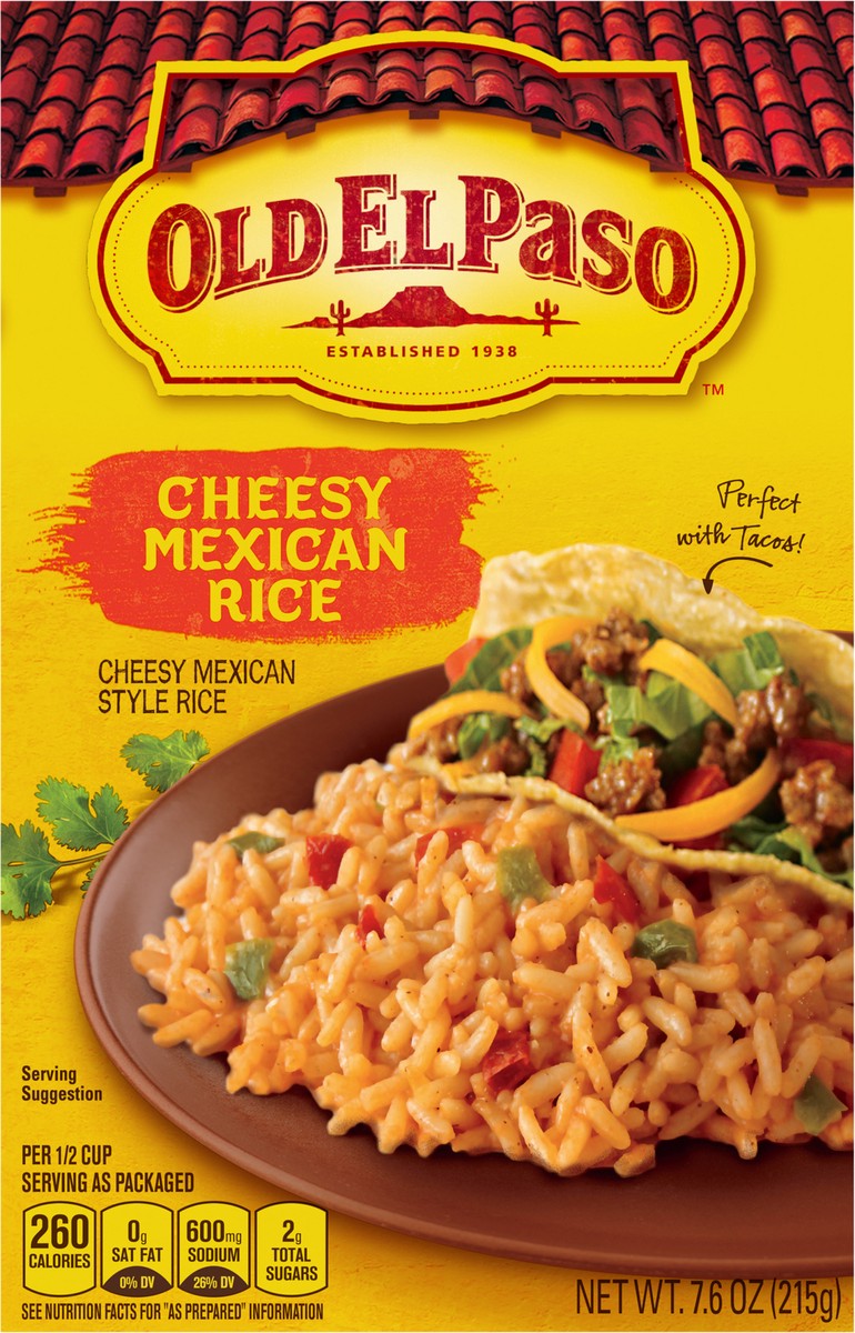 slide 5 of 12, Old El Paso Rice Cheesy Mexican Style - 7.6 Oz, 7.6 oz