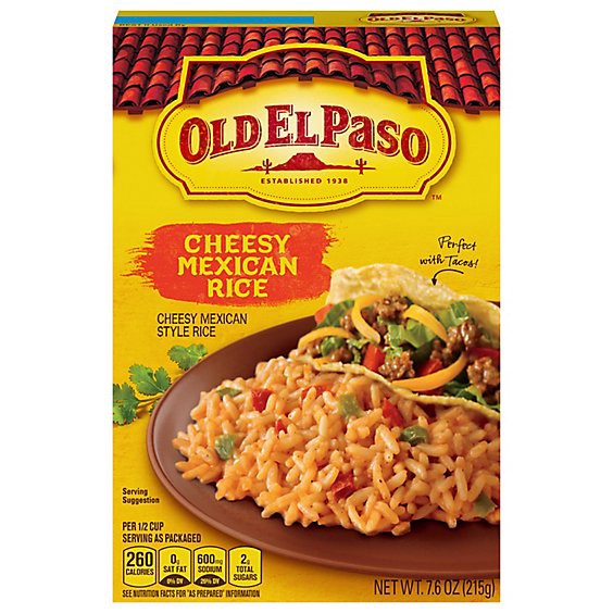 slide 1 of 1, Old El Paso Rice Cheesy Mexican Style - 7.6 Oz, 7.6 oz
