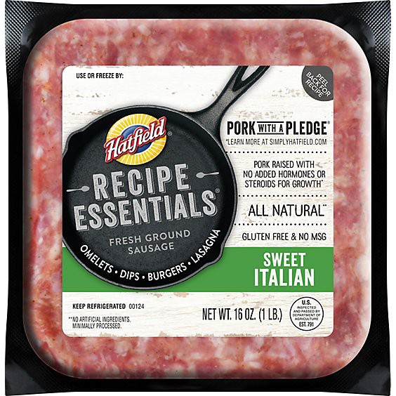 slide 1 of 1, Hatfield Sweet Italian Sausage Brick - 16 Oz, 16 oz