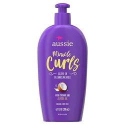 Aussie Miracle Curls With Coconut Oil Paraben Free Detangling Milk Treatment - 6.7 Fl. Oz.