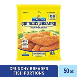 Gorton's Crunchy Breaded Fish 100% Whole Fish Fillets Bag - 26 Count
