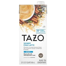Tazo Tea Concentrate Black Tea Skinny Chai Latte - 32 Fl. Oz.