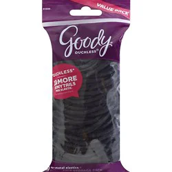 Goody Ouchless Elastics No Metal Little Black Dress 4 Mm Value Pack - 70 Count