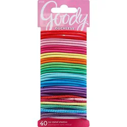 Goody Ouchless Elastics No Metal 3 Mm Rainbow - 40 Count