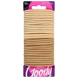 Goody Ouchless Elastics No Metal Braided Medium Hair Beach Blonde - 32 Count