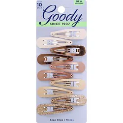 Goody Snap Clips Rose Gold - 10 Count