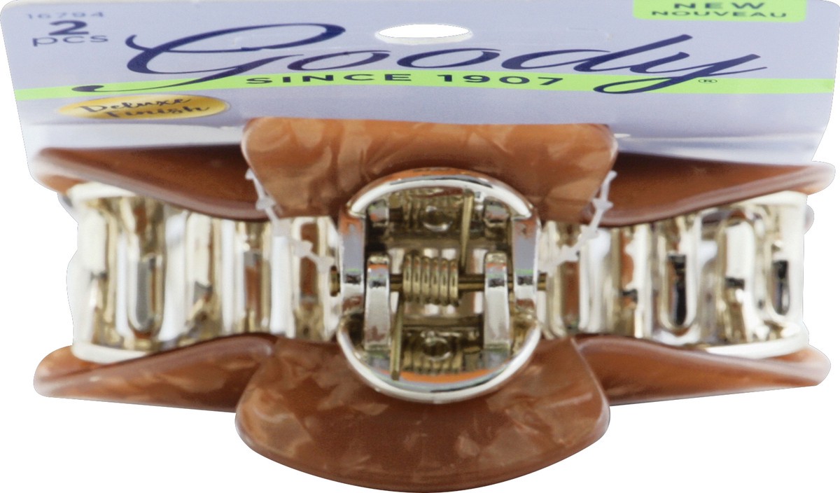 slide 6 of 7, Goody Claw Clips Premium Medium Tortoise - 2 Count, 2 ct