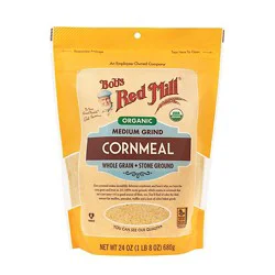 Bobs Red Mill Organic Cornmeal Medium Grind - 24 Oz