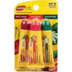Carmex Daily Care Lip Balm Moisturizing Spf 15 Assorted - 3-0.35 Oz