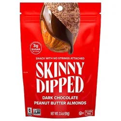 Skinnydipped Dark Chocolate Peanut Butter Almonds Pouch - 3.5 Oz