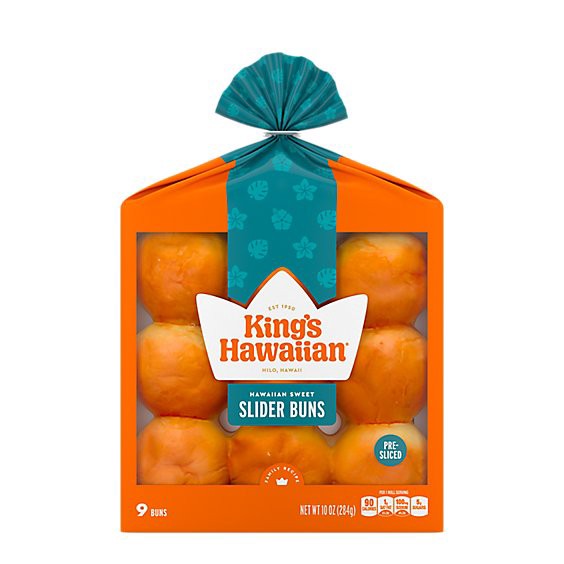 slide 1 of 1, King's Hawaiian Original Sweet Pre-Sliced Slider Buns - 11 Oz, 10 oz